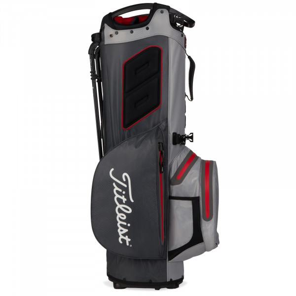 Titleist 2025 Hybrid 14 StaDry Waterproof Standbag, Grau / Rot