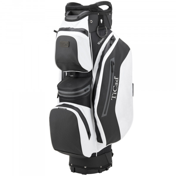 TiCad 2025 FO Premium Waterproof Cartbag, Schwarz / Weiß