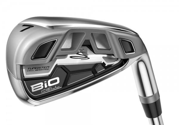Cobra Golf Bio Cell Silver DEMO Eisen #7, Stahlschaft, Regular Flex, Herren Rechtshand