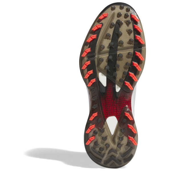 Adidas Adizero ZG Herren Golfschuhe, Weiß / Schwarz / Rot