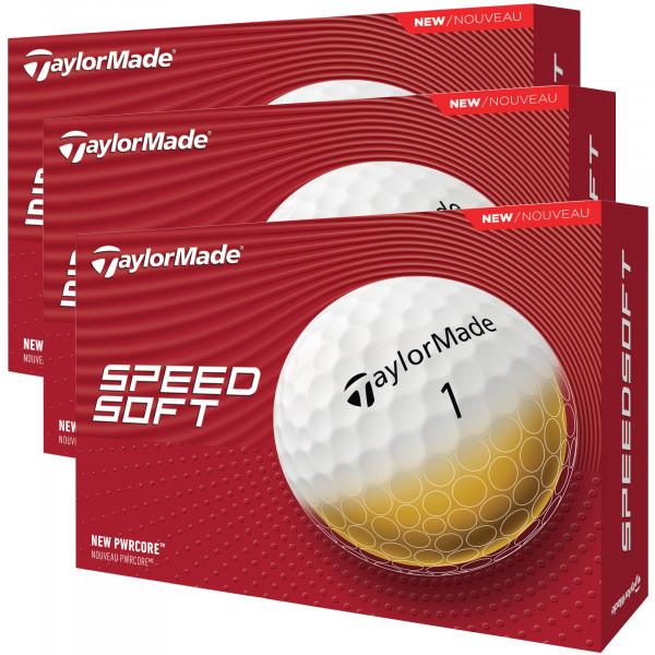 TaylorMade 2026 SpeedSoft Golfbälle Weiß, Vorteilspack, 36 Stück