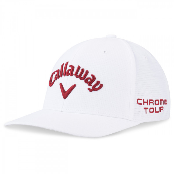 Callaway Performance Pro Herren Cap, Weiß / Rot