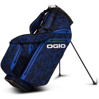 Ogio 2024 All Elements Hybrid Waterproof Standbag, Blue Floral Abstract