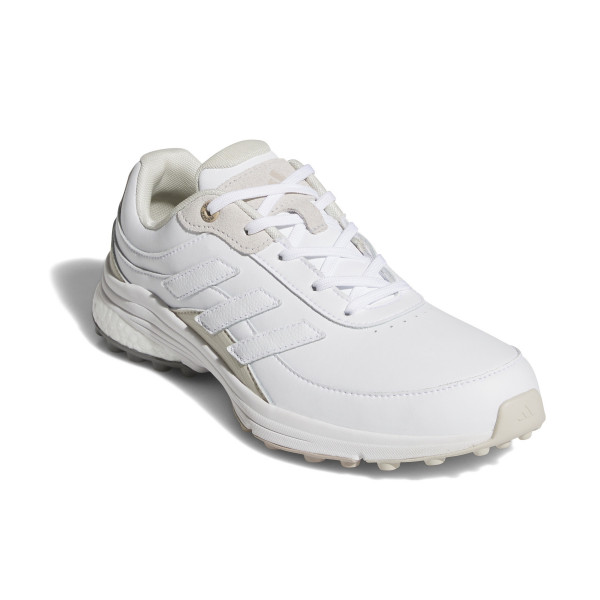 Adidas 2025 Zoysia Damen Golfschuhe, Weiß / Hellbraun