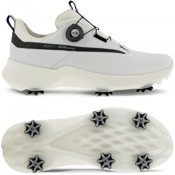Ecco Biom G5 2024 GTX BOA Herren Golfschuhe, Weiß / Schwarz