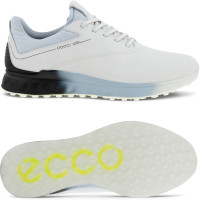 Ecco S-Three GTX 2024 Herren Golfschuhe, Weiß / Hellblau / Schwarz