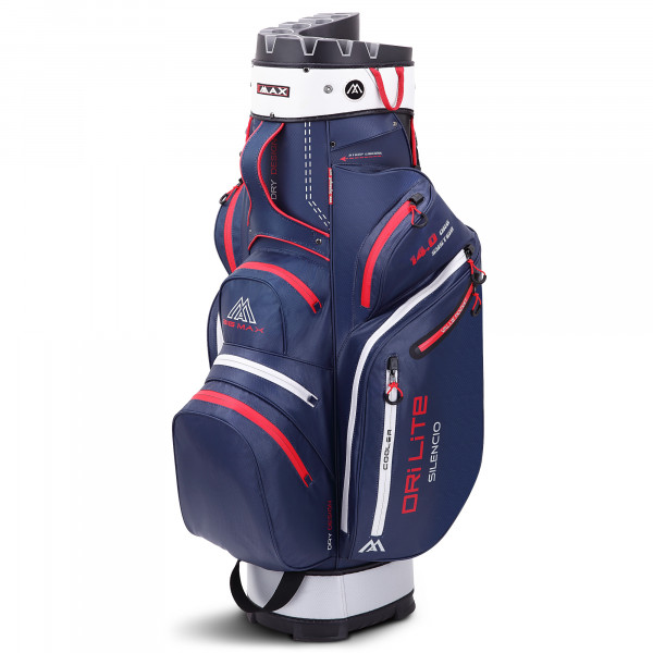 Big Max Dri Lite Silencio 2 Cartbag, Navy / Silber / Rot