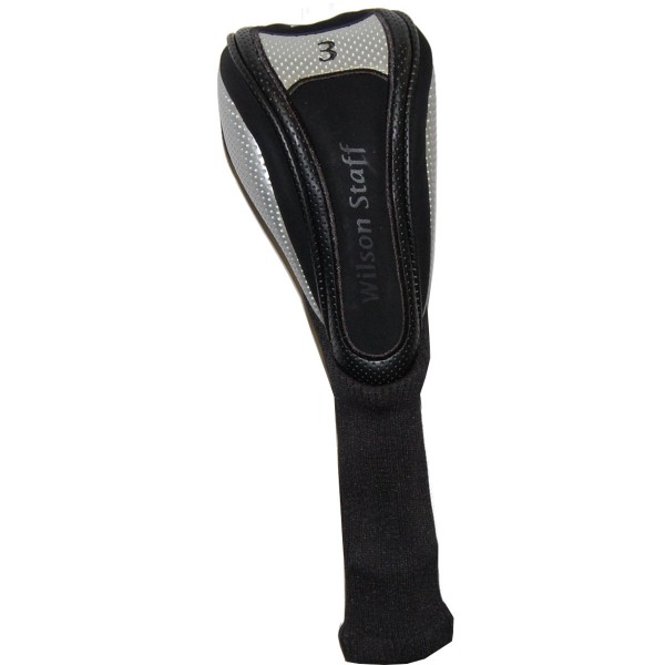 Wilson Staff Fairwayholz #3, Schlägerhaube / Headcover, Schwarz / Silber