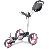 Big Max Blade Trio 3-Rad Golftrolley, Weiß / Pink