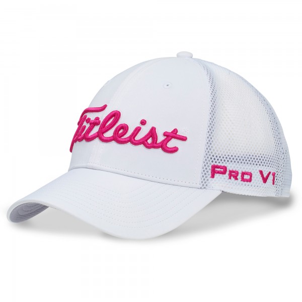 Titleist Tour Mesh Snapback Damen Cap, Pink Edition