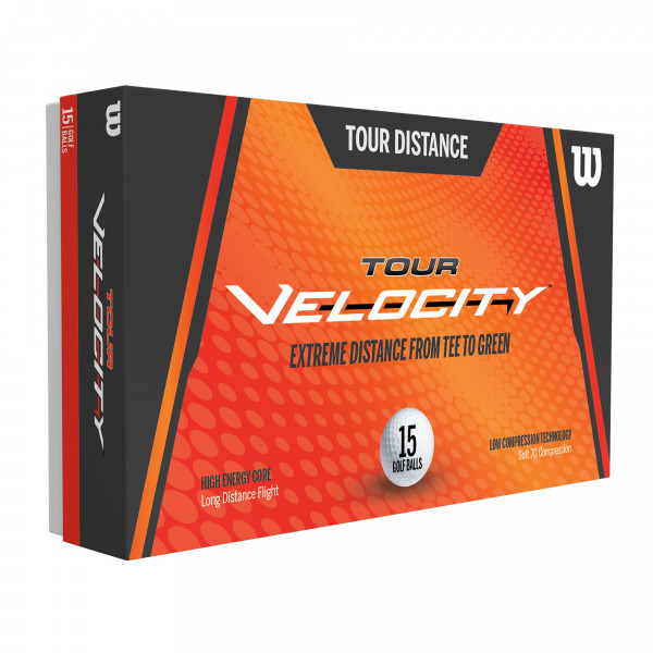 Wilson Tour Velocity Distance Golfbälle, 15 Stück