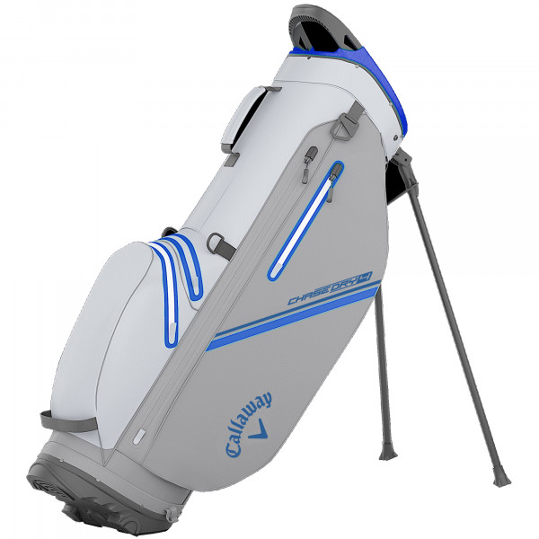 Callaway 2026 Chase Dry Waterproof Standbag, White / Silver / Royal