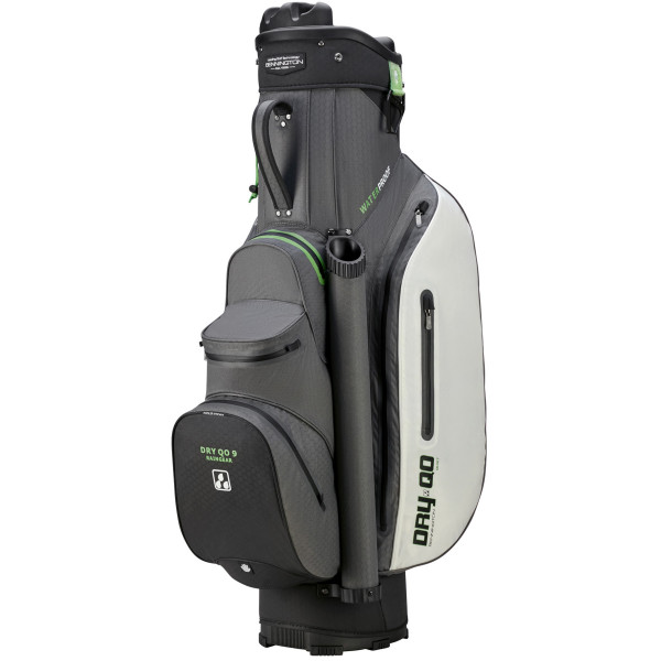 Bennington 2025 DRY Quiet Organizer 9 (QO 9) Waterproof Cartbag, Canon Grey / White / Lime