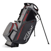 Titleist 2023 Hybrid 14 StaDry Waterproof Standbag, Grau / Rot