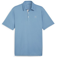 Puma Golf Herren Solid Polo, Hellblau