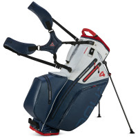 Big Max 2024 Aqua Hybrid 4 Waterproof Standbag, Navy / White / Red