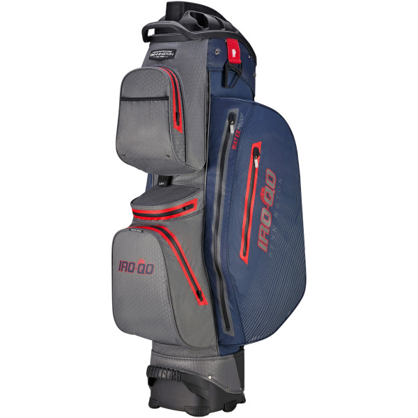 Bennington 2025 DRY IRO Quiet Organizer 14 (QO 14) Waterproof Cartbag, Navy / Charcoal / Red