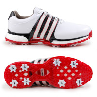 Adidas Tour 360 XT Herren Golfschuhe, Weiß / Schwarz / Rot