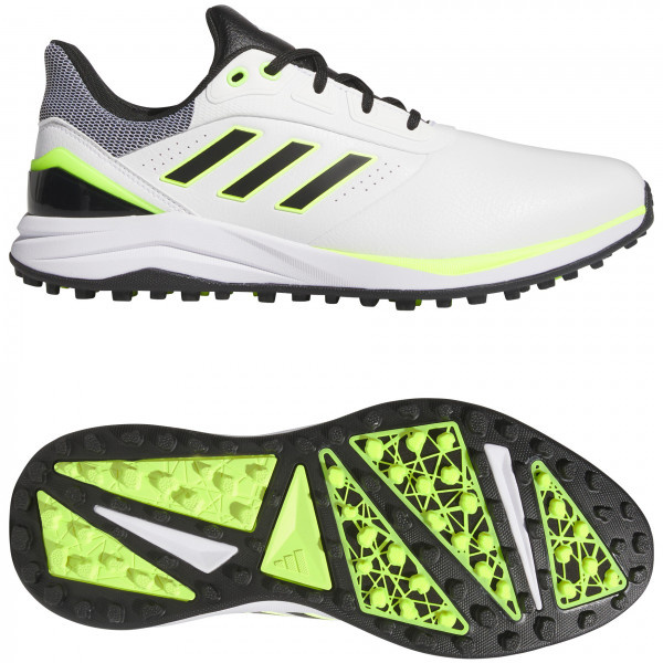 Adidas Solarmotion 2024 Herren Golfschuhe, Weiß / Schwarz / Gelb