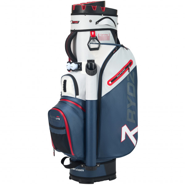 Rydz Gear Lucky Nine Silencer Cartbag, Navy / Weiß / Rot