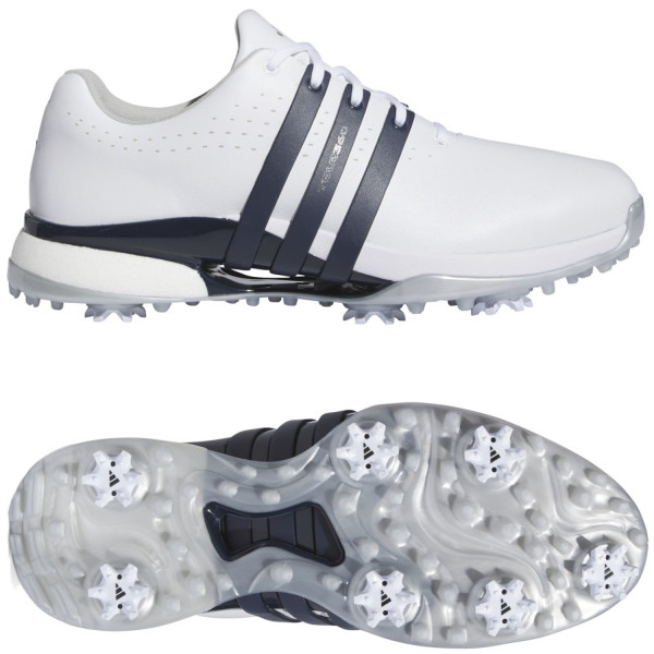 Adidas 2025 Tour 360 Herren Golfschuhe, Weiß / Blau