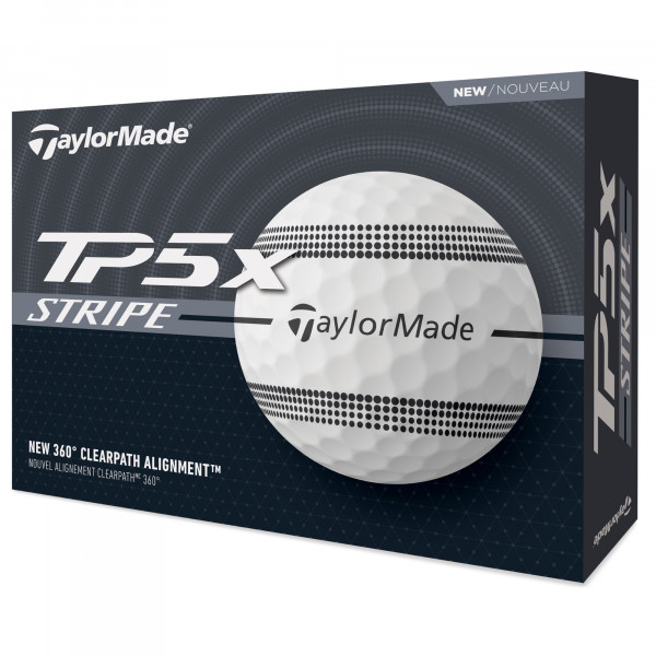 Taylor Made 2025 TP5x Stripe Golfbälle, 12 Stück