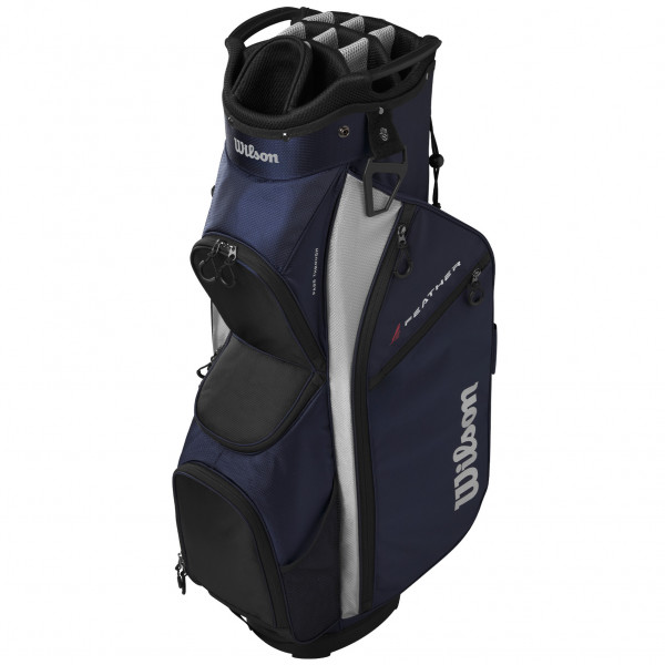 Wilson Feather Cartbag, Navy / Schwarz / Grau