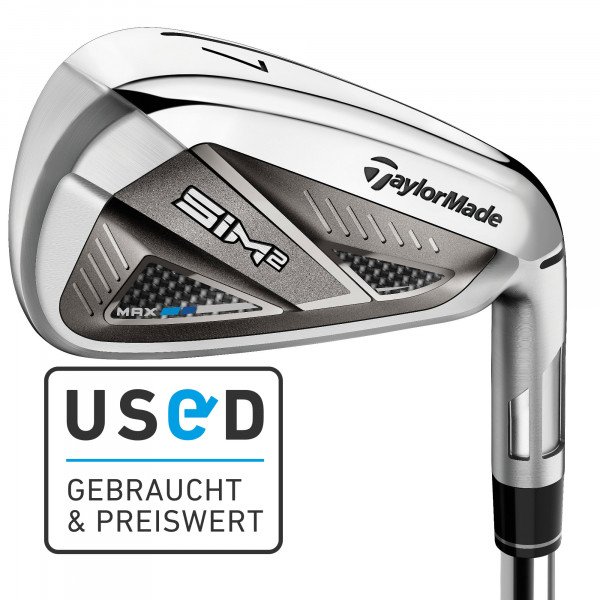 Taylor Made SIM2 Max DEMO Eisensatz, Graphitschaft, Herren Rechtshand