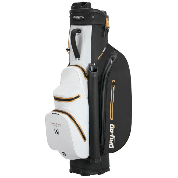 Bennington 2025 DRY Quiet Organizer 9 (QO 9) Waterproof Cartbag, Black / White / Gold