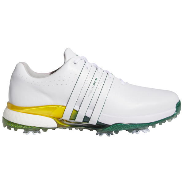 Adidas 2025 Tour 360 Herren Golfschuhe, Weiß / Gelb / Grün