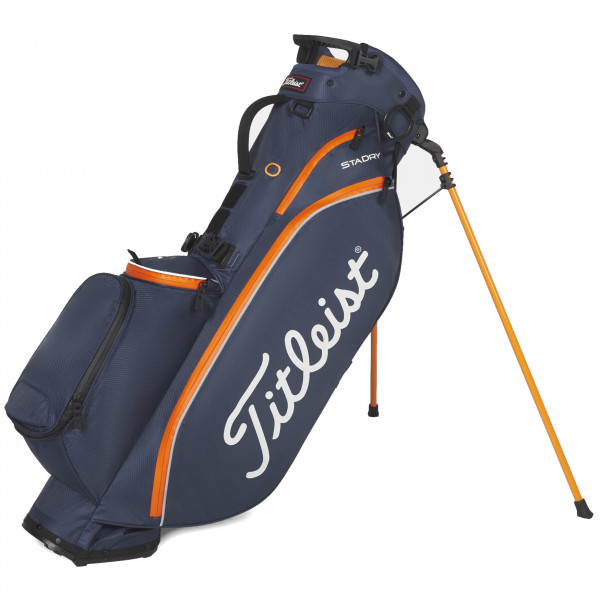 Titleist Players 4 StaDry 2025 Waterproof Standbag, Navy / Marble / Bonfire