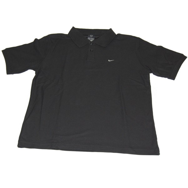 Nike Dri Fit Movement Herren Polo, Schwarz, Größe M