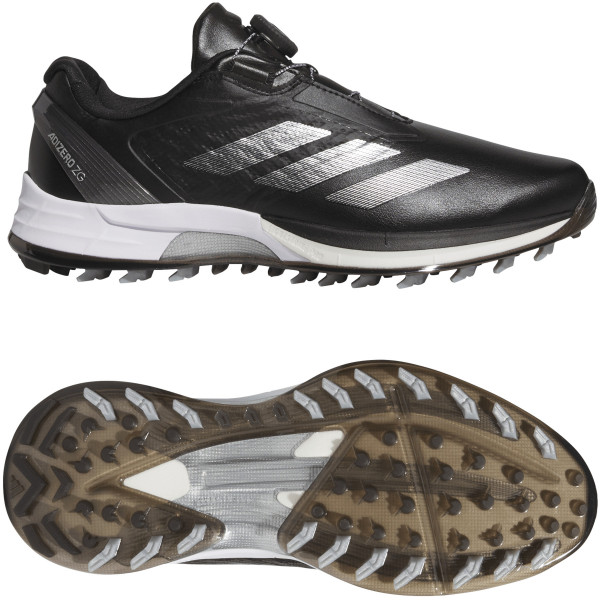 Adidas Adizero ZG 25 BOA Herren Golfschuhe, Schwarz / Silbergrau
