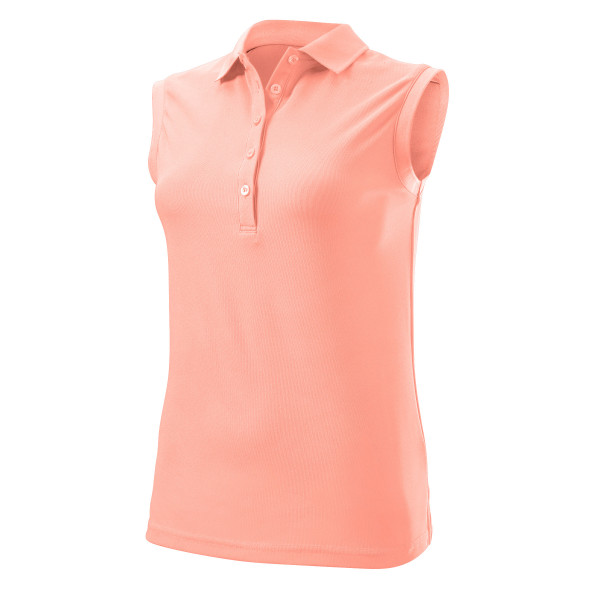 Wilson Staff Authentic Damen Kurzarm Golf Polo, Rosa