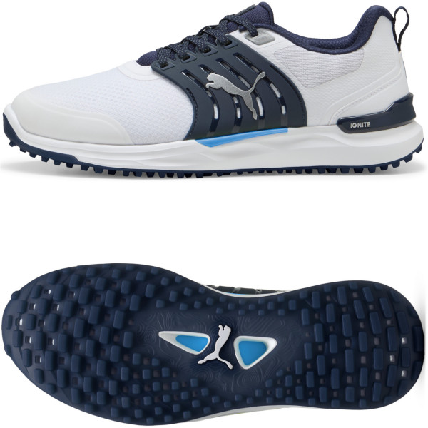 Puma IGNITE Elevate 2 Herren Golfschuhe, Weiß / Navy