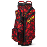 Ogio All Elements Silencer Waterproof Cartbag / Golfbag, Red Flower Party