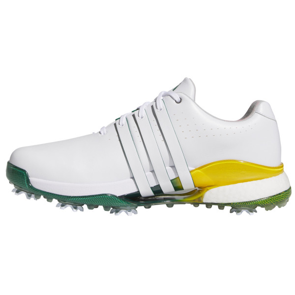 Adidas 2025 Tour 360 Herren Golfschuhe, Weiß / Gelb / Grün