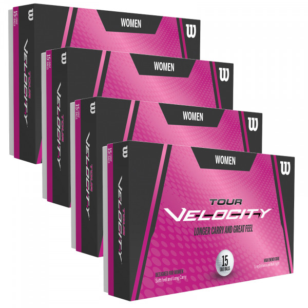 Wilson Tour Velocity Damen Golfbälle, Vorteilspack, 60 Stück